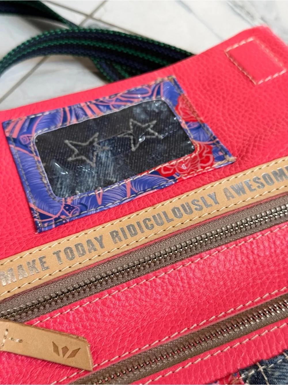 Consuela Charlie Uptown Crossbody Hot Pink Convertible Wristlet Bag